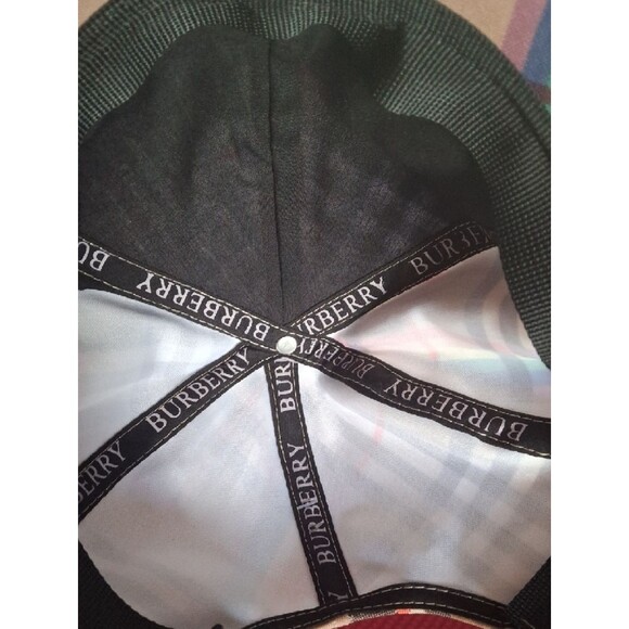 Burberry Beige Nova Check Rainbow Stripe Baseball Cap main image 6